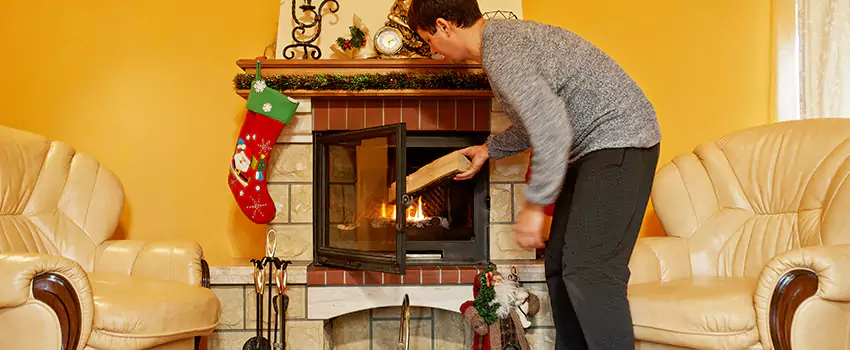 Rusted Metal Fireplace Restoration in Elizabet, New Jersey